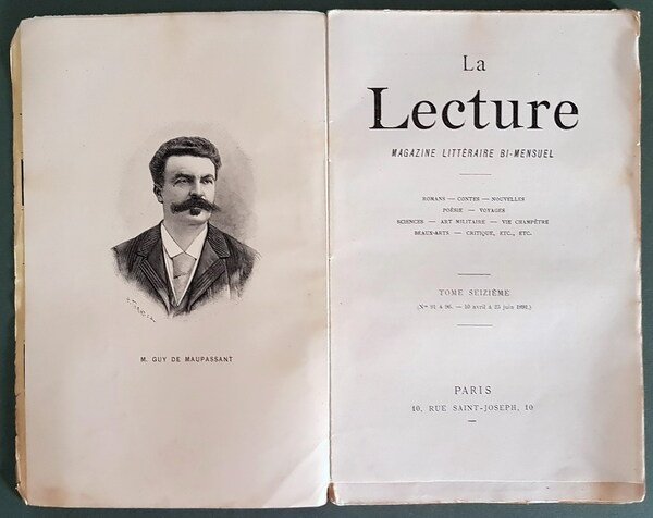 LA LECTURE, magazine littéraire (TOME SEIZIEME complete) - N. 6 …