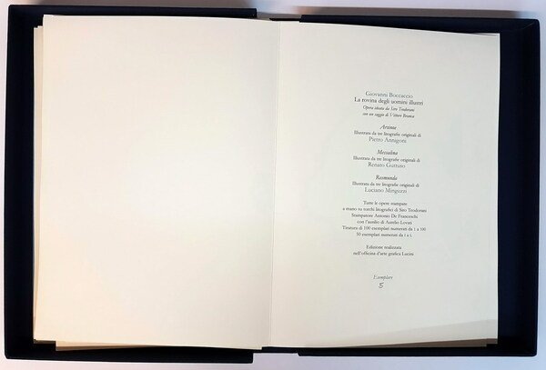 OMAGGIO A GIOVANNI BOCCACCIO - Litografie originali di Pietro Annigoni, …