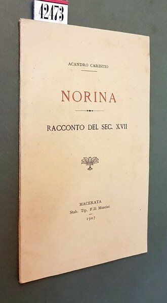NORINA - Racconto del sec. XVII