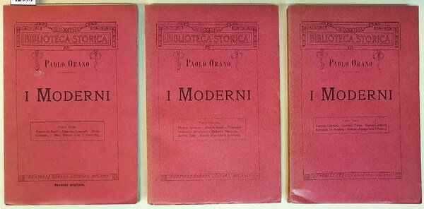 I MODERNI - MEDAGLIONI DI PAOLO ORANO: Volume 1 (parte …