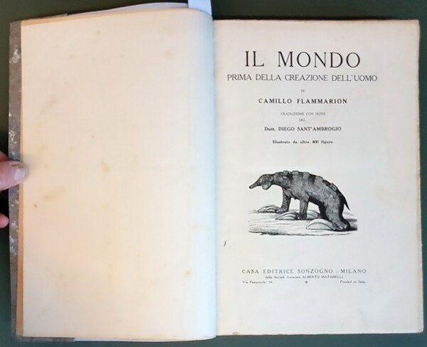 IL MONDO PRIMA DELLA CREAZIONE DELL'UOMO
