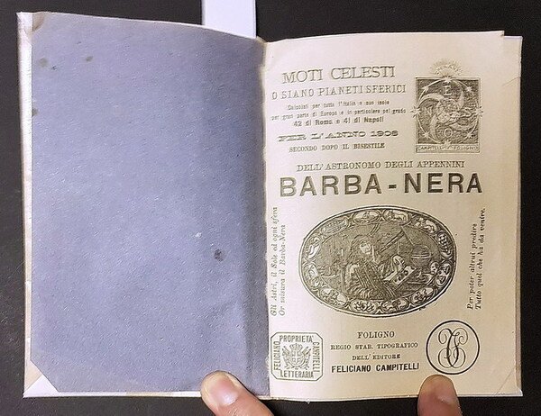 MOTI CELESTI o siano pianeti sferici per l'anno 1906, secondo …