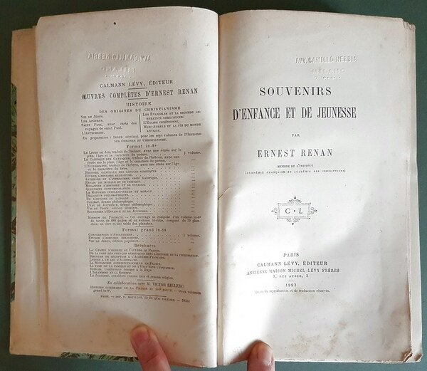 SOUVENIRS D'ENFANCE ET DE JEUNESSE