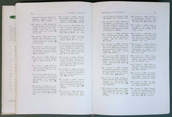 BIBLIOGRAPHIA MYCOPATHOLOGICA (1800-1940) - Volumi I e II