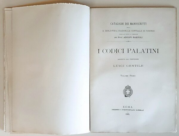 INDICI E CATALOGHI (IV.) - I CODICI PALATINI della R. …