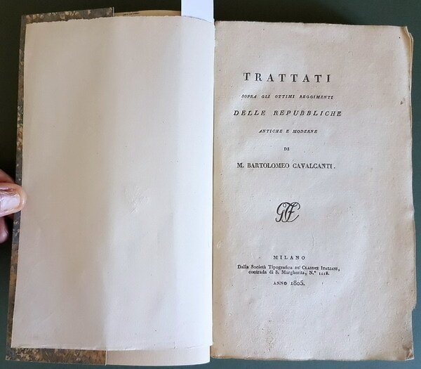 TRATTATI SOPRA GLI OTTIMI REGGIMENTI DELLE REPUBBLICHE ANTICHE E MODERNE