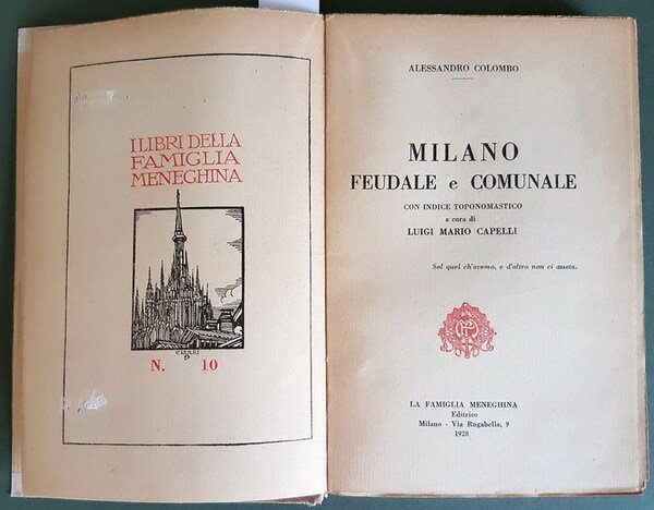 MILANO FEUDALE E COMUNALE con indice toponomastico a cura di …