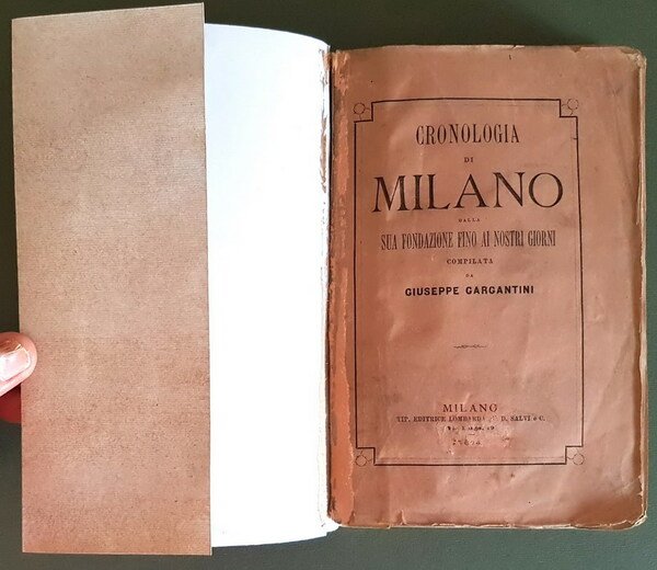 CRONOLOGIA DI MILANO dalla sua fondazione fino ai giorni nostri