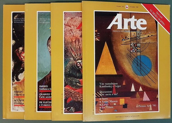 N. 4 riviste: ARTE mensile di arte, cultura, informazione - …