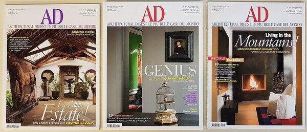 N. 3 riviste AD - Architectural Digest, le piÃ¹ belle …