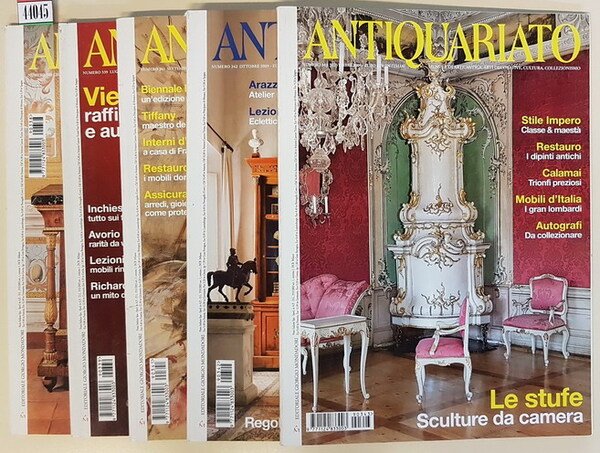 N. 5 numeri della rivista ANTIQUARIATO - 2009 (Numeri 338 …