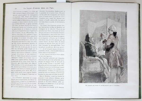 LA LECON D'AMOUR dan un Parc