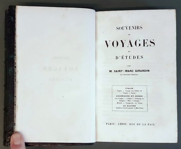 ESSAIS DE LA LITTERATURE ET DE MORALE (tomes I et …