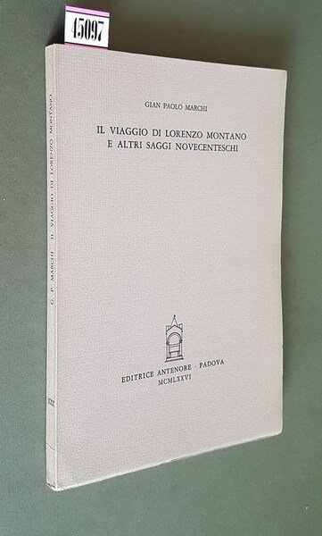 IL VIAGGIO DI LORENZO MONTANO E ALTRI SAGGI NOVECENTESCHI