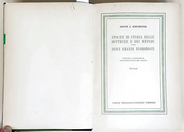EPOCHE DI STORIA DELLE DOTTRINE E DEI METODI - DIECI …