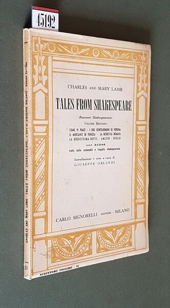 TALES FROM SHAKESPEARE - Racconti Shakespeariani (volume secondo) - Come …