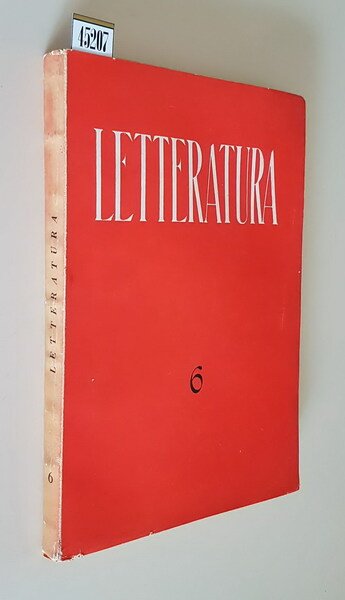 LETTERATURA - Rivista trimestrale di Letteratura contemporanea (anno II) - …
