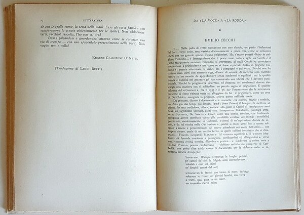 LETTERATURA - Rivista trimestrale di Letteratura contemporanea (anno I) - …