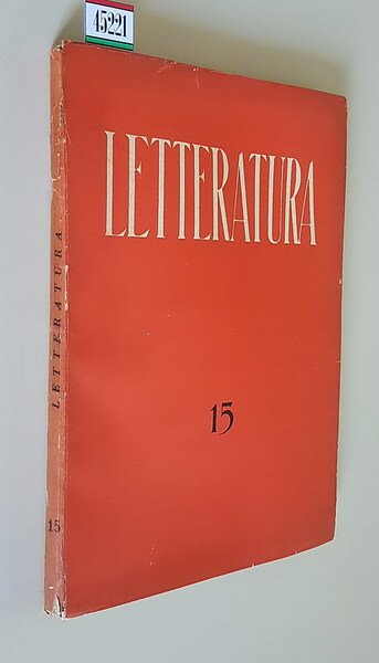 LETTERATURA - Rivista trimestrale di Letteratura contemporanea (anno IV) - …