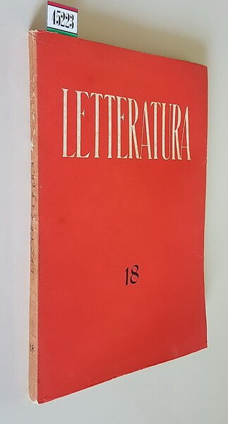 LETTERATURA - Rivista trimestrale di Letteratura contemporanea (anno V) - …