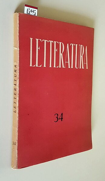 LETTERATURA - Rivista bimestrale di Letteratura contemporanea (anno IX) - …