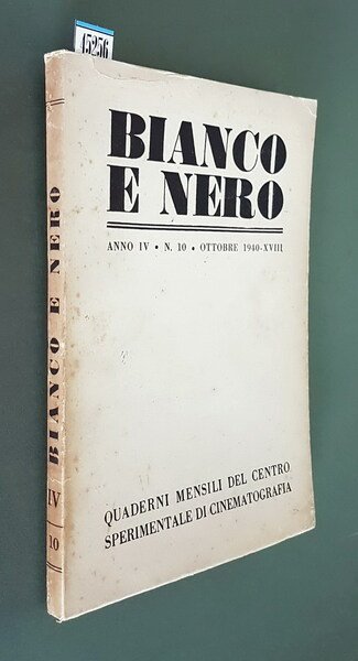 BIANCO E NERO (anno IV) - N. 10 (ottobre 1940) …
