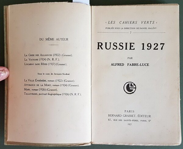 RUSSIE 1927