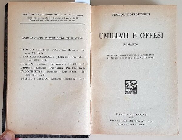UMILIATI E OFFESI