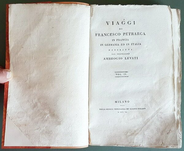 VIAGGI DI FRANCESCO PETRARCA IN FRANCIA IN GERMANIA ED IN …
