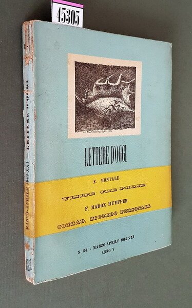 LETTERE D'OGGI - N. 3-4 (anno V) - marzo-aprile 1943