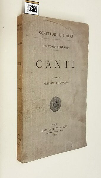 CANTI a cura di Alessandro Donati