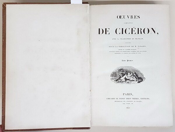 OEUVRES COMPLETES DE CICERON, avec la traduction en français, publiees …