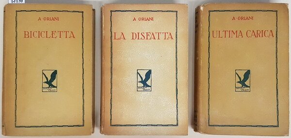 N. 3 romanzi: BICICLETTA - LA DISFATTA - ULTIMA CARICA