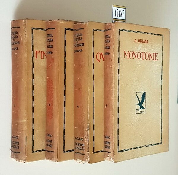 N. 4 romanzi: MONOTONIE - QUARTETTO - GRAMIGNE - FINO …