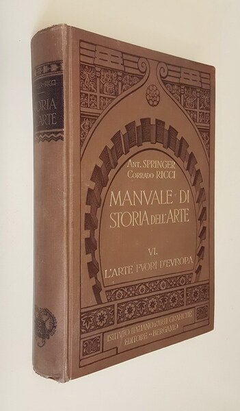 MANUALE DI STORIA DELL'ARTE (opera competa) - N. 6 volumi
