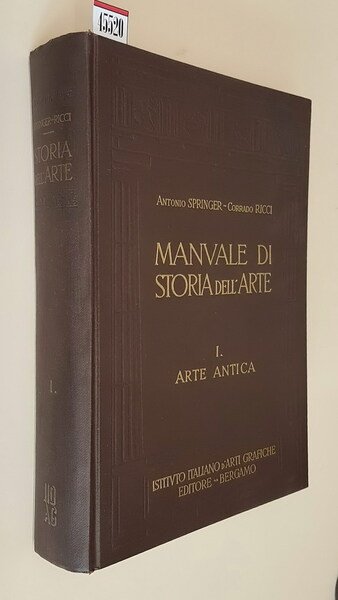 MANUALE DI STORIA DELL'ARTE (opera competa) - N. 6 volumi