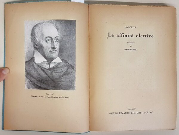 LE AFFINITA' ELETTIVE