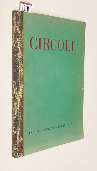 CIRCOLI RIVISTA DI LETTERATURA E CRITICA (anno V) - Num. …