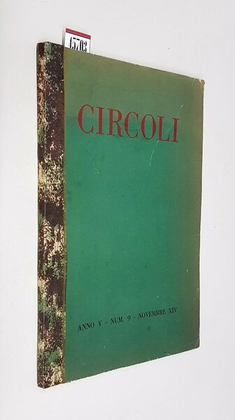 CIRCOLI RIVISTA DI LETTERATURA E CRITICA (anno V) - Num. …