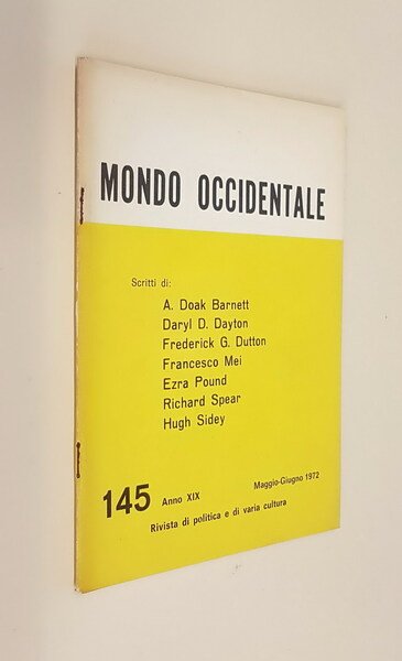 MONDO OCCIDENTALE (anno XIX) - N. 145 (maggio-giugno 1972)