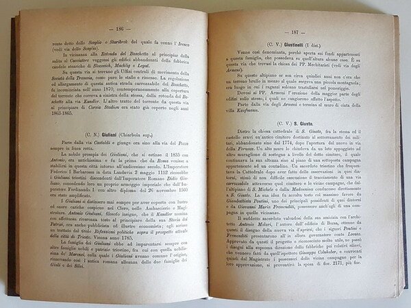 TRIESTE ANTICA E MODERNA ossia DESCRIZIONE E ORIGINE dei nomi …