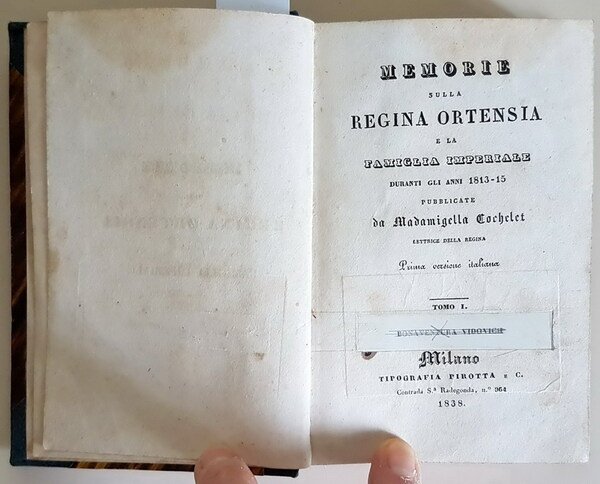 MEMORIE SULLA REGINA ORTENSIA e la Famiglia Imperiale durante gli …