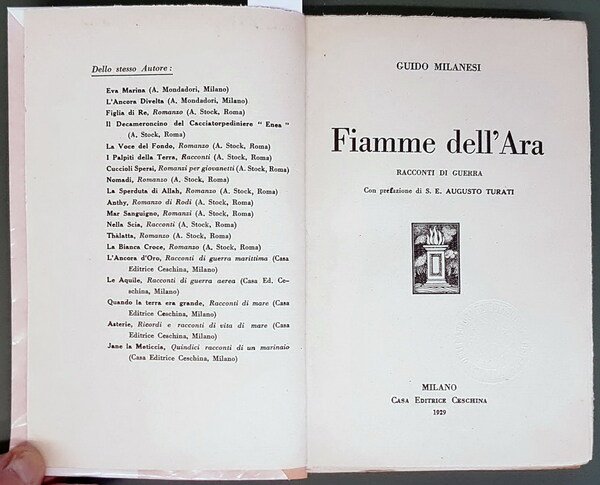 FIAMME DELL'ARA - Racconti di guerra