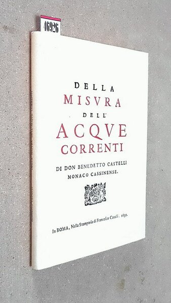 DELLA MISURA DELLE ACQUE CORRENTI