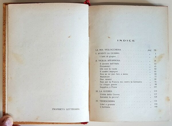 LA PAGA DEL SABATO - Agosto 1914/1915