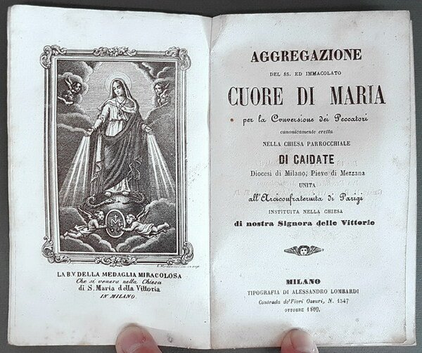 AGGREGAZIONE del SS. ed Immacolato CUORE DI MARIA per la …