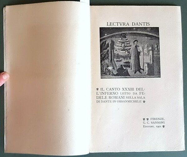IL CANTO XXXIII DELL'INFERNO letto da FEDELE ROMANI nella Sala …