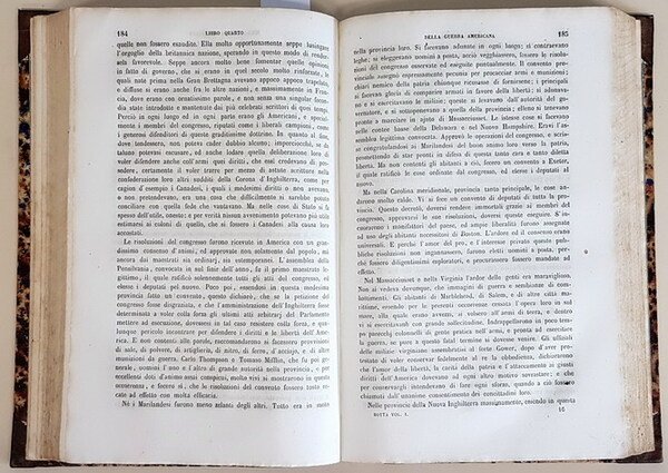 STORIA DELLA GUERRA DELL'INDIPENDENZA DEGLI STATI UNITI D'AMERICA (volumi I …
