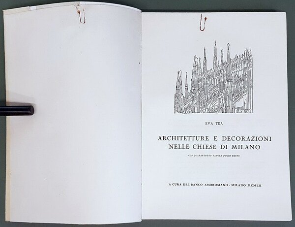 ARCHITETTURE E DECORAZIONI NELLE CHIESE DI MILANO