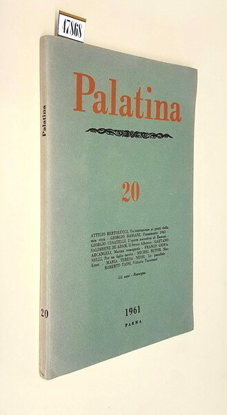 PALATINA - Anno V, numero 20 (ottobre-dicembre 1961)